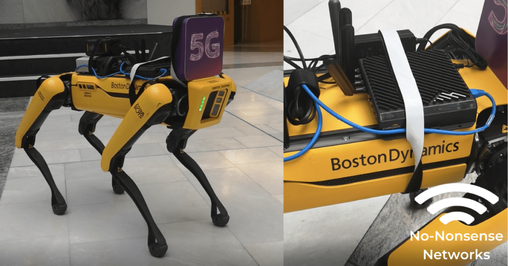Boston Dynamics Spot on 5G SA setup